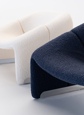 微笑椅沙发椅设计师款网红椅子单人椅阳台化妆椅休闲椅单椅螃蟹椅