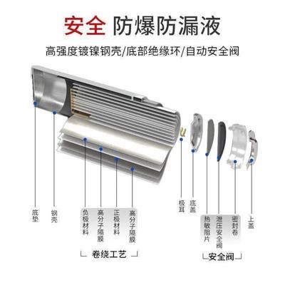 26800电池充电器强光手电筒电池3.7V锂电池手电专用7200超大容量