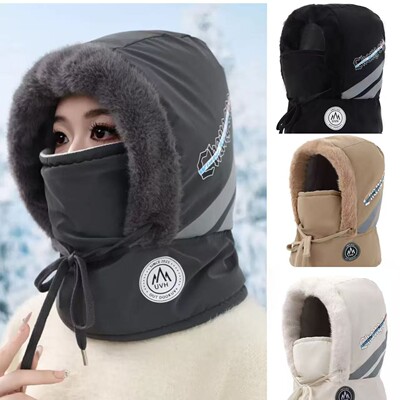 冬天保暖帽子男女款围巾一体