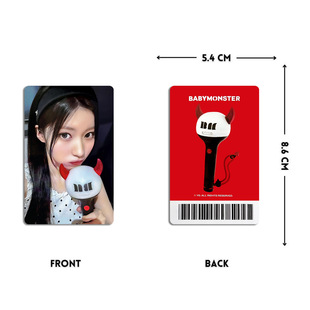 BABYMONSTER周边应援灯小卡 LIGHTSTICK同款自制宝怪李茶仁RAMI