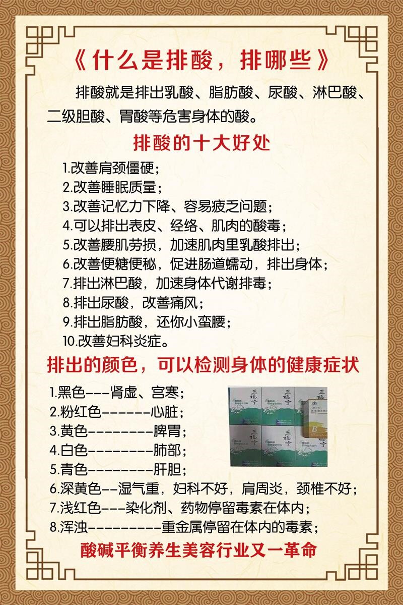 排酸海报养生图排酸的十大好处宣传画沙棘排毒广告装饰画墙贴图