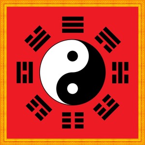 太极八卦图易经周易风水先天阴阳八卦图六十四卦挂画挂图装饰画