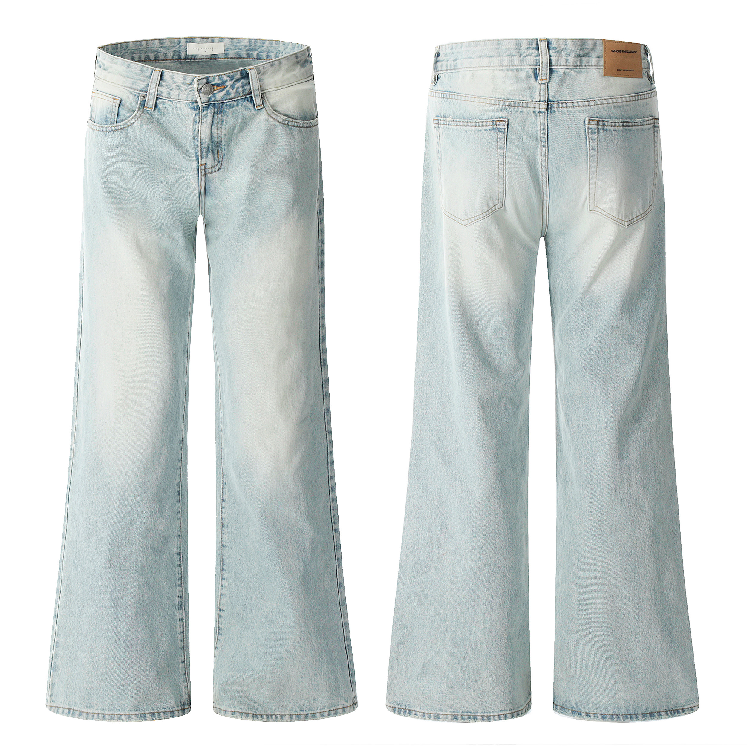 ZLAYCO美式复古水洗做旧Vintage蓝牛仔裤宽松直筒百搭长裤,男装,牛仔裤,淘宝优惠券,粉丝福利购,淘宝优惠卷