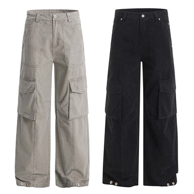 ZLAYCO美式复古多口袋工装裤