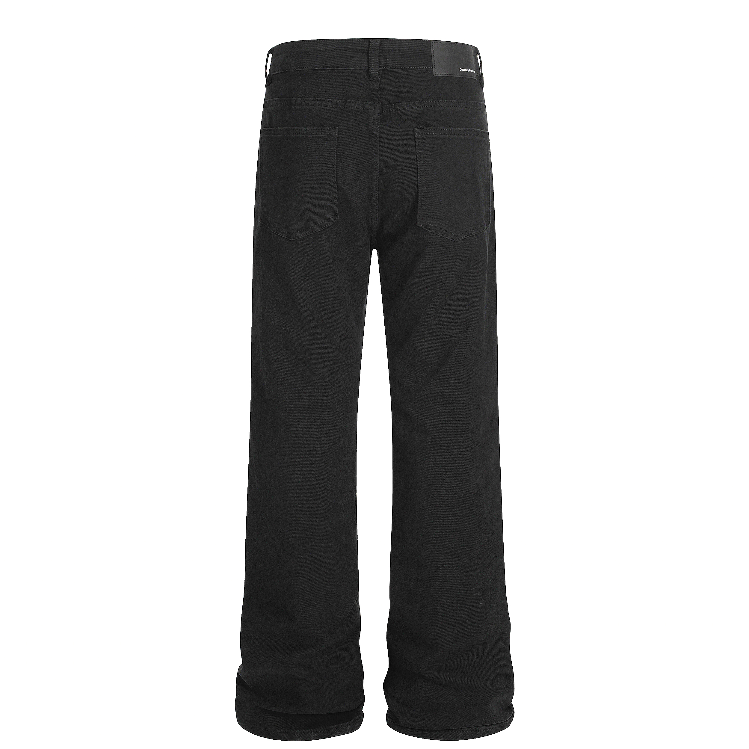 ZLAYCO美式复古纯色牛仔裤