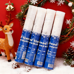 2025新款雪花筒礼花棒氛围感喷雪桶雪花棒手拧礼炮枪亮片礼花华筒