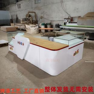 新款烤漆福利彩票销售柜刮刮乐玻璃柜收银台体彩吧台即开柜展示柜