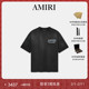 秋冬直降 个性 AMIRI 2025年早秋新品 男装 撞色印花短袖 T恤