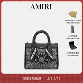 AMIRI 早秋女士 精致佩斯利撞色印花包袋