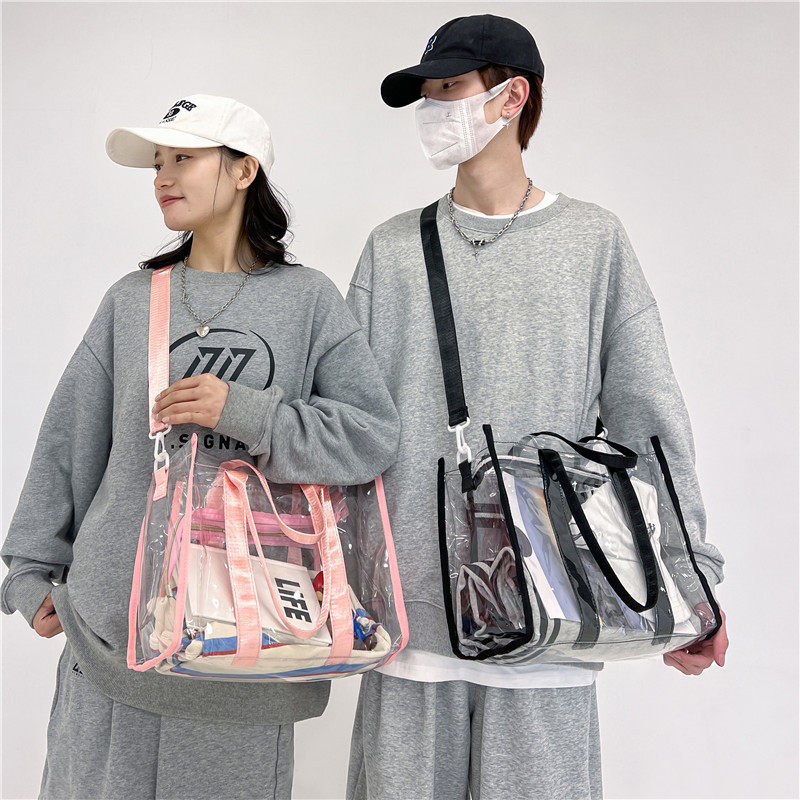 MOBILE PHONE WATERPROOF BAG TRANSPARENT STORAGE BAG LARGE CAPACITY CROSSBODY BAG SHOULDER BAG SUMMER OUTDOOR WATER RAFTING WATERPROOF BAG