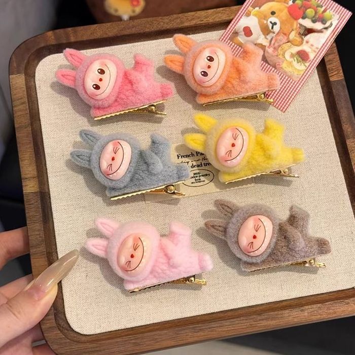 【苏苏nana宠粉补贴】新款拉布布小公仔躺姿发夹女孩侧边刘海夹