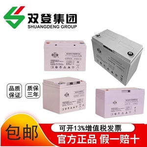 蓄电池12V100 65 38 24 17 7 AH双登免维护6-GFM-100UPS电源电池