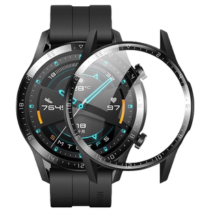 适用华为手表壳GT6/5保护壳膜一体watch5新款表框4pro new高端刻度钢化玻璃表壳ultimate全包壳gt3/2防摔防爆