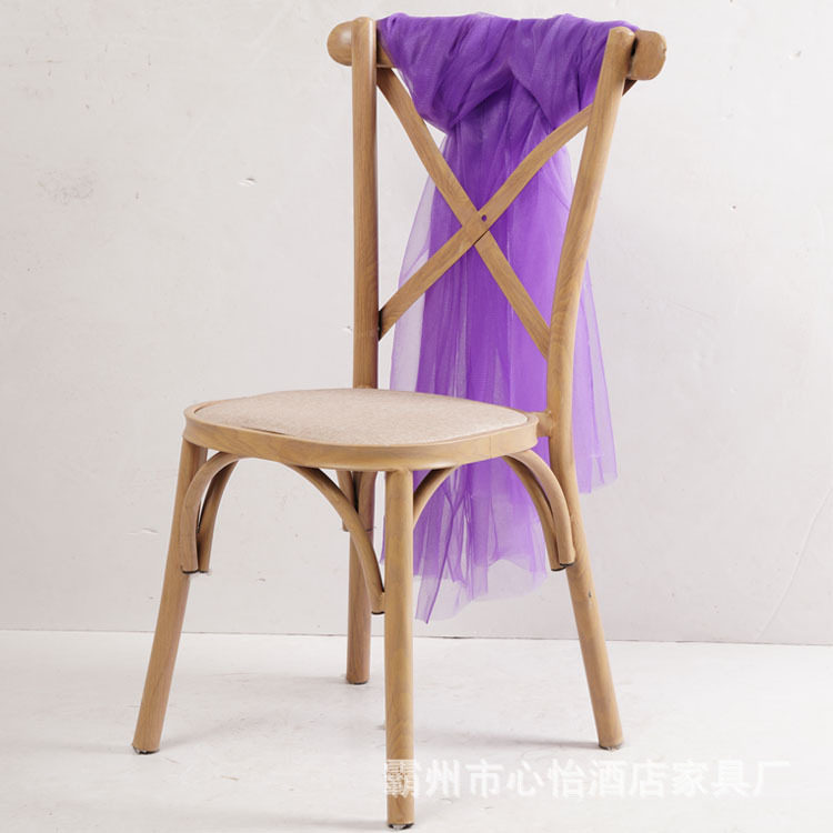 铁艺叉背椅美式乡村餐椅奶茶店活动凳子户外婚礼椅子婚庆交叉椅