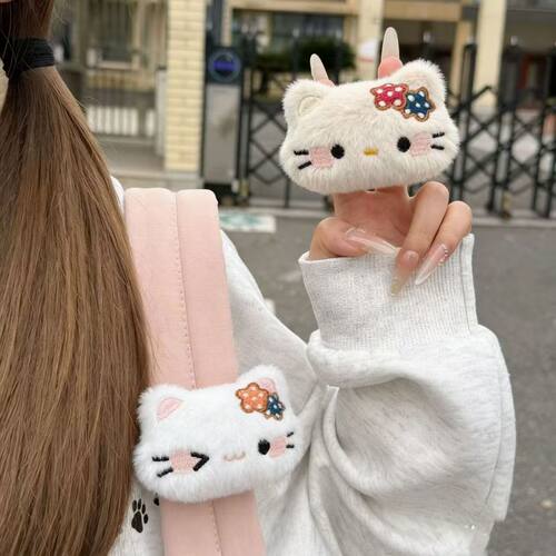 小桔花可爱猫咪书包小挂件魔术贴