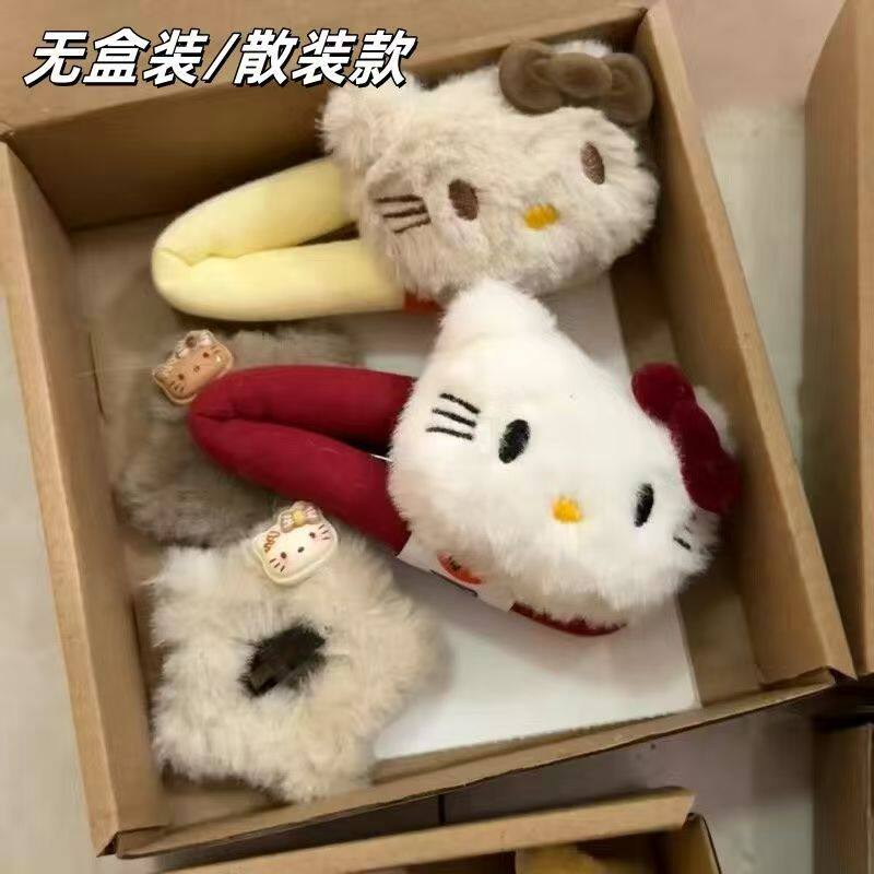蒂锐雅秋冬毛绒发饰kitty发饰图片