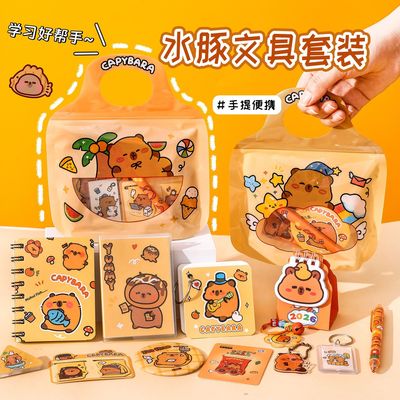 杭素文具套装/礼盒卡皮巴拉文
