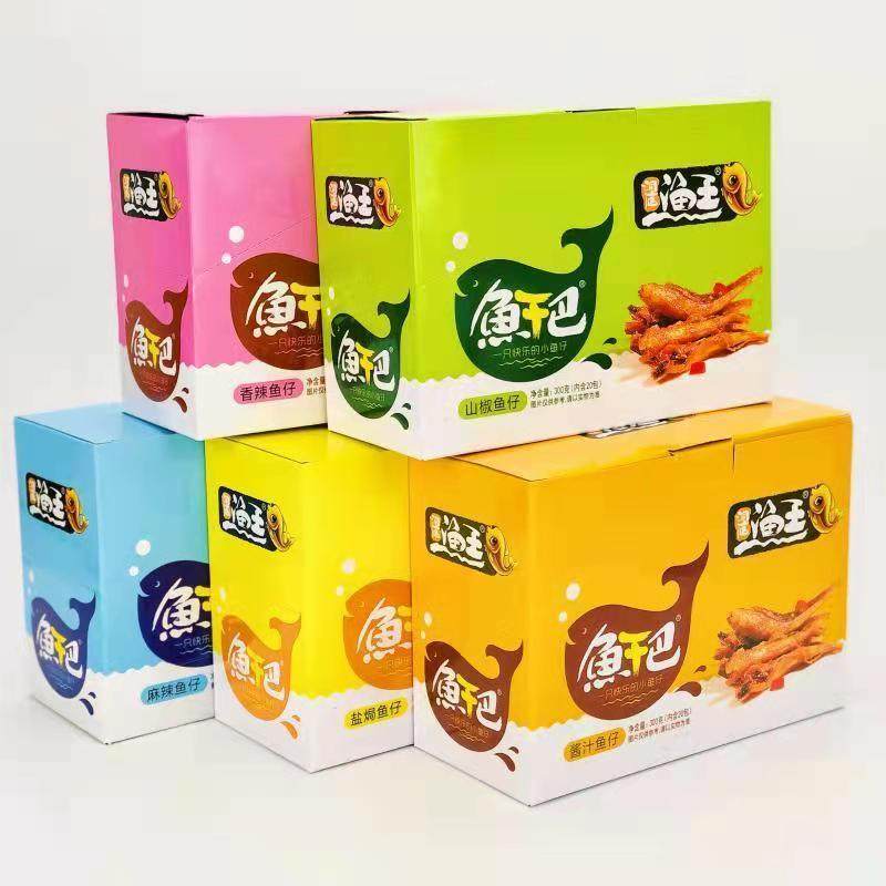 渔王鱼干巴湖南特产香辣小鱼仔麻辣小鱼干毛毛鱼海味辣味酱汁零食