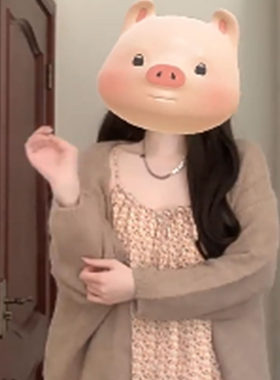 im向 柔软主义’高克重羊毛绒感针织衫女秋季松弛大毛衣开衫外套