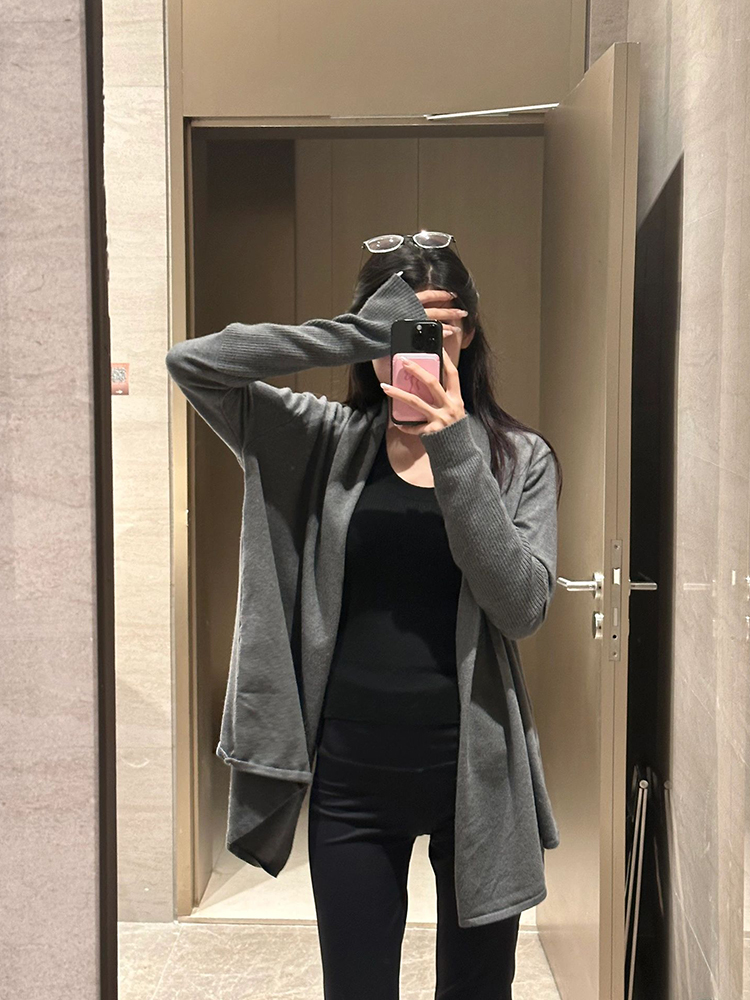 OOKSTUDIOS针织开衫女宽松显瘦