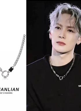 王嘉尔同款嘻哈潮男卫衣链