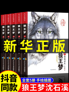 狼王梦沈石溪画本正版全5册 动物小说大王珍藏版完整版漫画版小学生四五六年级课外书中国少年儿童出版社老师推荐阅读儿童文学书籍