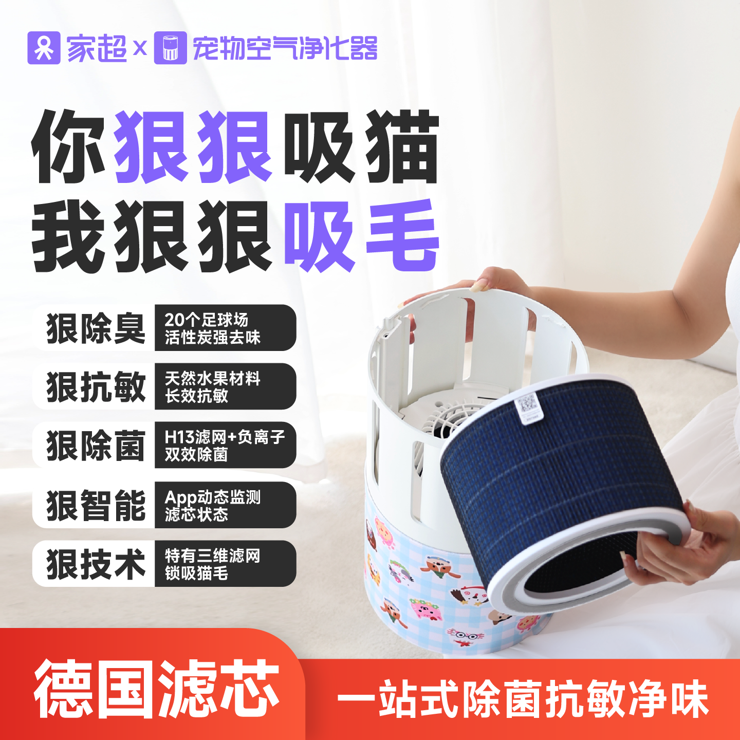 家超空气净化器专用滤芯