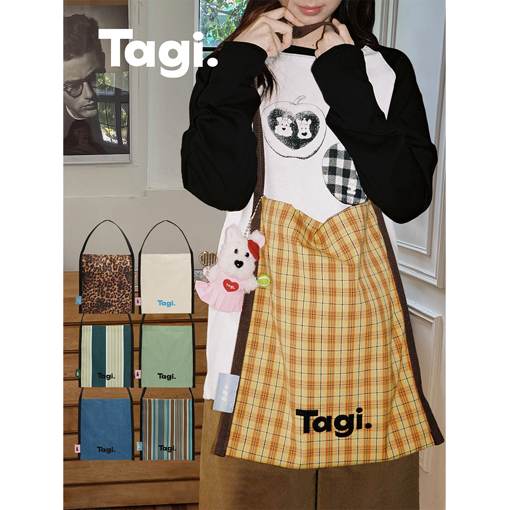 Tagi大容量帆布袋单肩包复古