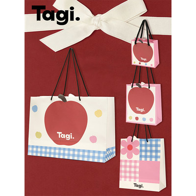 Tagi.卡通涂鸦印花手提袋礼品袋
