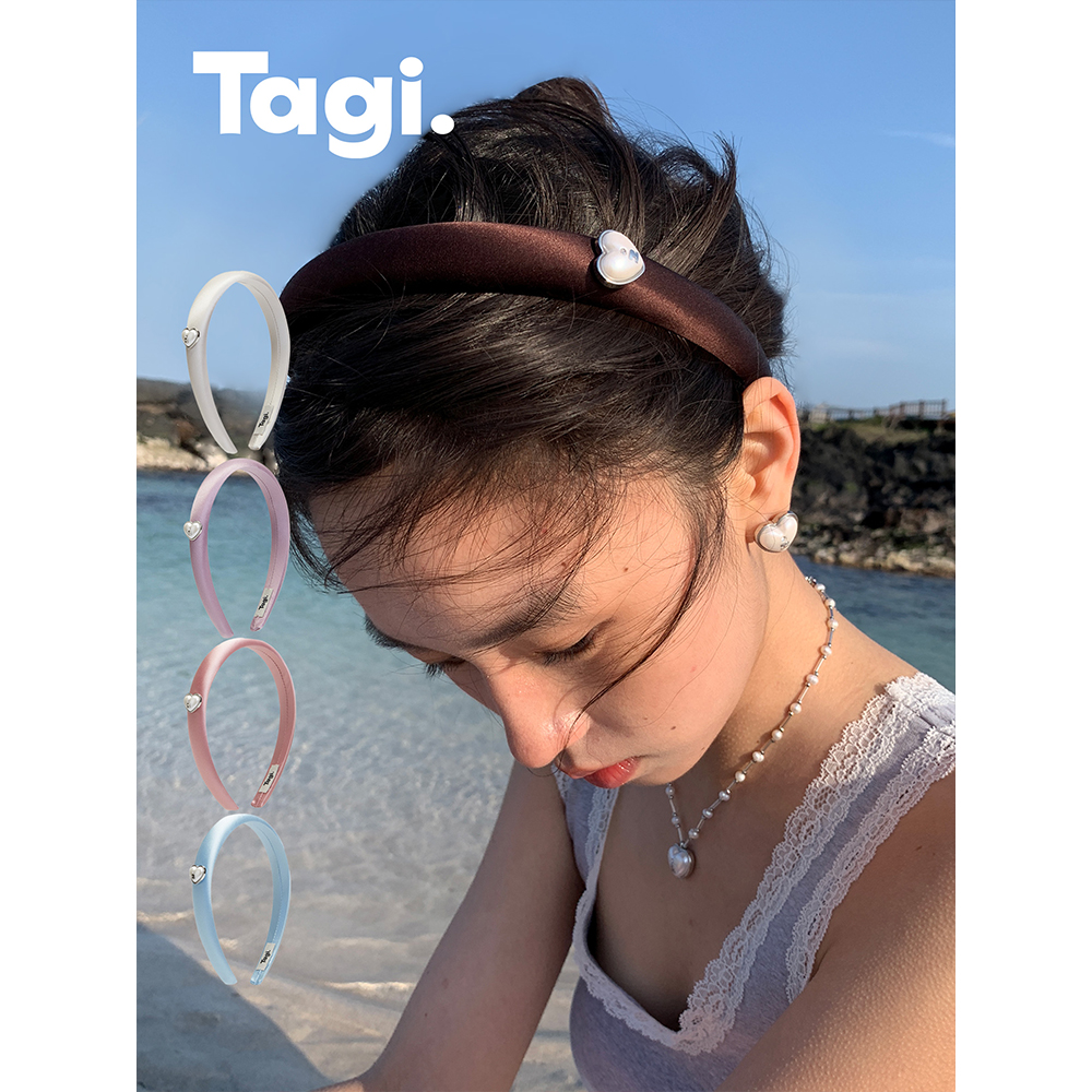 Tagi.复古真丝发箍高颅顶头箍