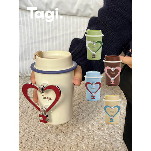 Tagi.保温咖啡便携随行杯不锈钢