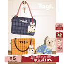 Tagi.编织小枕头刺绣手提日常休闲单肩防摔防震电脑包笔记本包