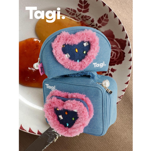 TAGI.想象果冻爱心爱心收纳包