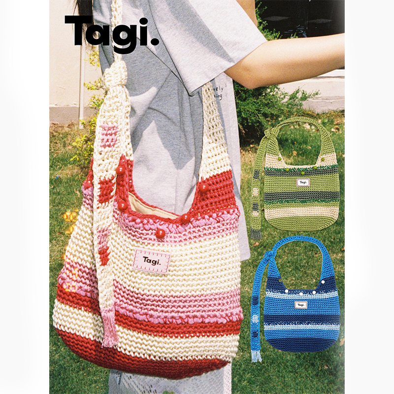 Tagi.机灵果子编织包手工串珠