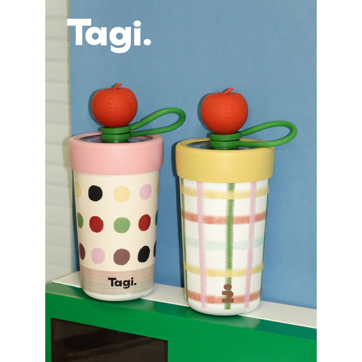 Tagi.吸管不锈钢保冷杯水杯