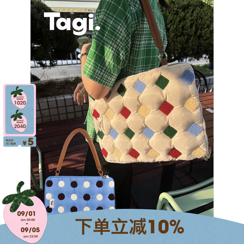 李佳琦电脑包TAGI.笔记本包刺绣图片