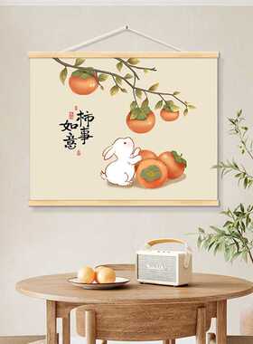 电表箱专用新中式卷轴装饰画｜