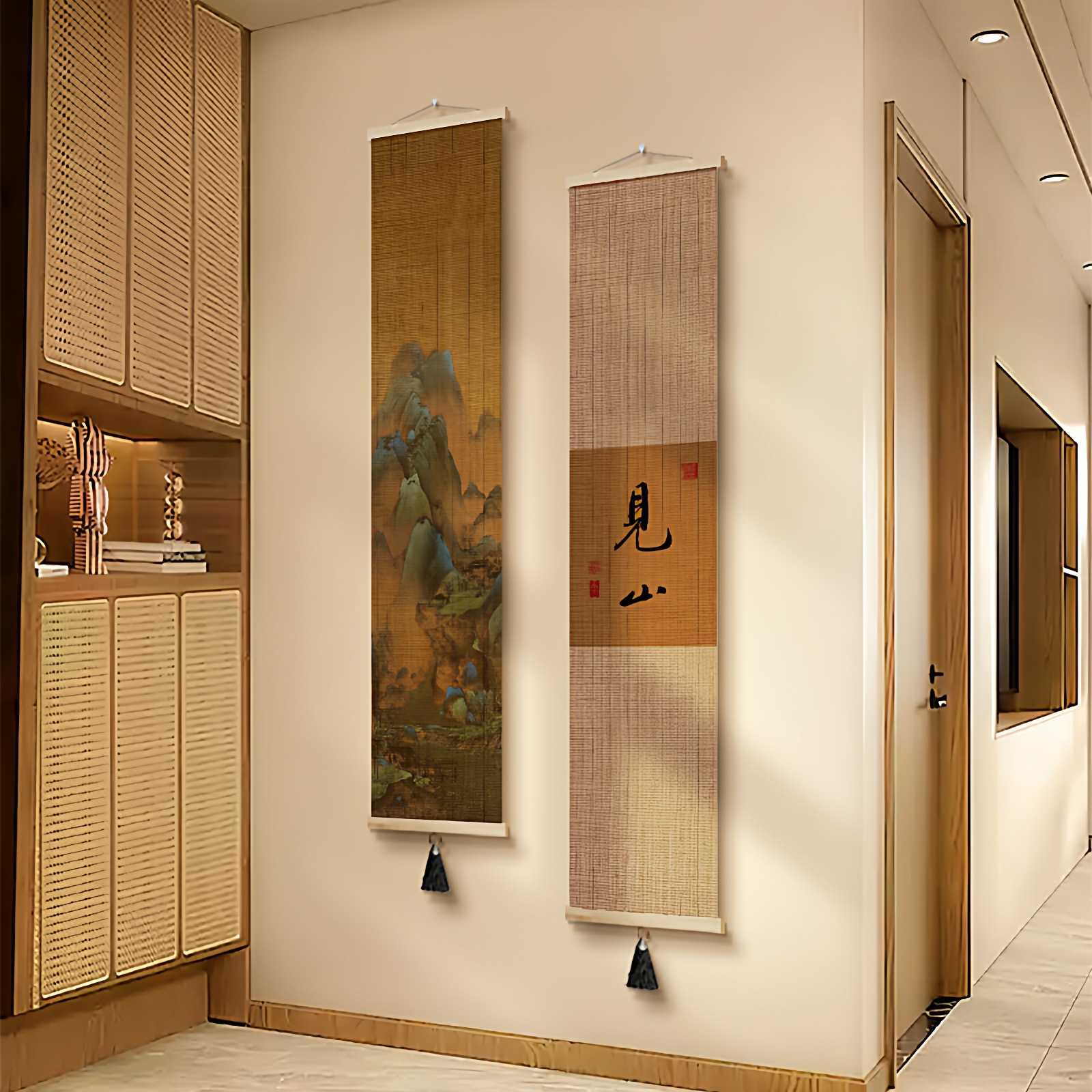 见山宋代美学玄关挂画禅意山水