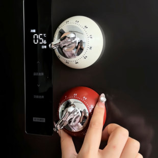 【厨房好物】定时器磁吸机械冰箱贴厨房计时器吸附式煮饭煲汤提醒