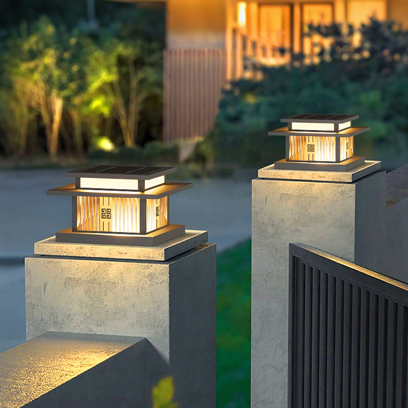 太阳能柱头灯2026新款门柱围墙户外别墅庭院大门两侧门口柱子院子,家装灯饰光源,柱头灯,淘宝优惠券,粉丝福利购,淘宝优惠卷