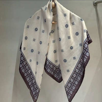 P19 2025年 110*110  夏季防晒大方巾百搭气质空调披肩围巾