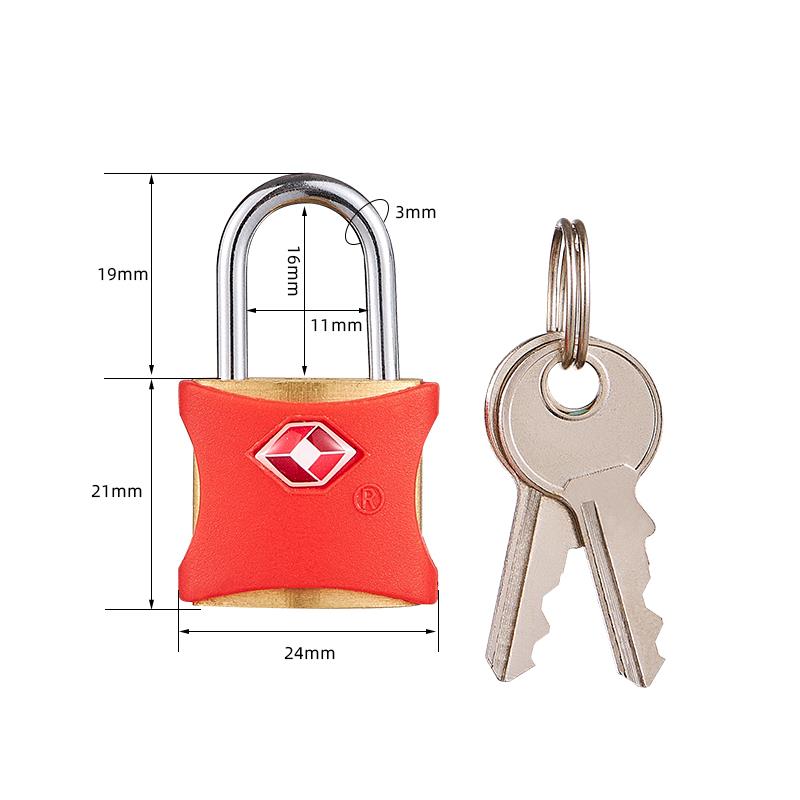 梅花锁TSA海关锁行李箱专用防盗锁包抽屉旅行箱小挂锁托运通关锁