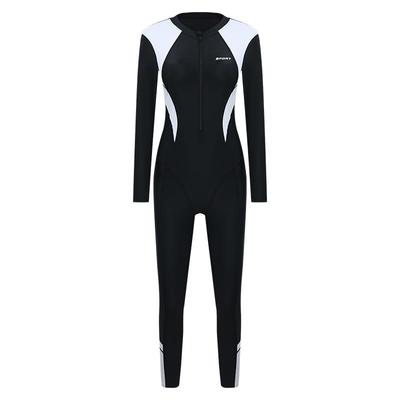 全身潜水服泳衣女连体长袖长裤游泳衣大码速干显瘦浮潜冲浪水母服