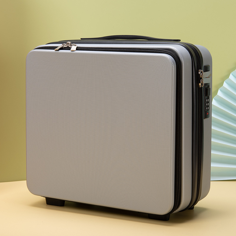 韩版小清新16寸密码箱收纳箱前开盖手提行李箱化妆箱可挂大箱
