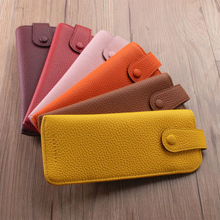 花虎日式 真皮眼镜袋太阳镜抗压便携高级感挂包可挂皮质高级感 风格