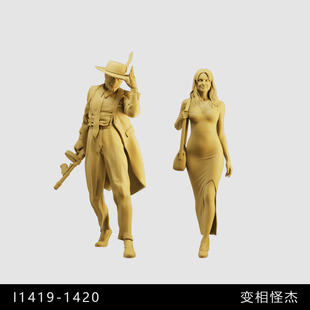 【变相怪杰】蒂娜 斯坦利 奇幻 1/64小人偶模型手办1:43微缩白模