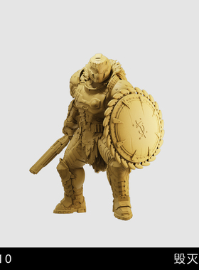 【毁灭战士】FPS游戏 DOOM GUY 1/64小人偶模型手办1:43微缩白模