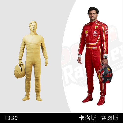 【卡洛斯赛恩斯】F1赛车手 1/64小人偶模型手办1比43微缩沙盘白模