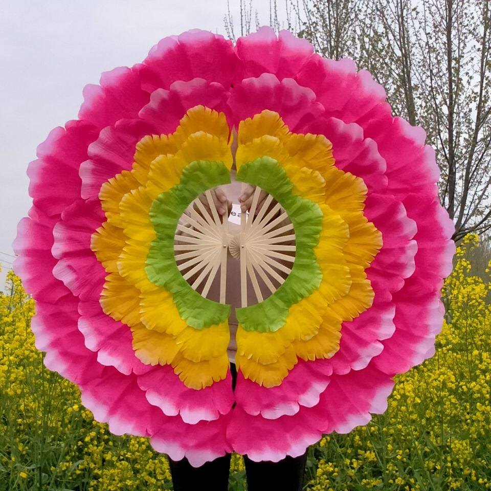 厂家牡丹花扇大花瓣舞蹈扇广场舞