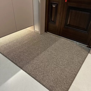 亚麻风进门地毯仿剑麻棉麻黄麻入户门地垫可自由裁剪厨房浴室门垫